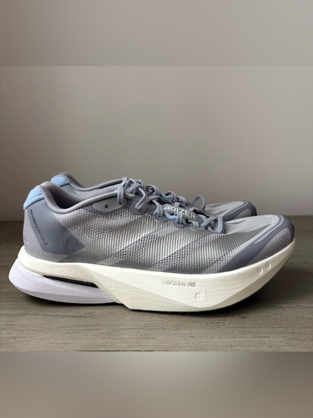 adidas Women's Adizero Road Running Shoes in Gray and White